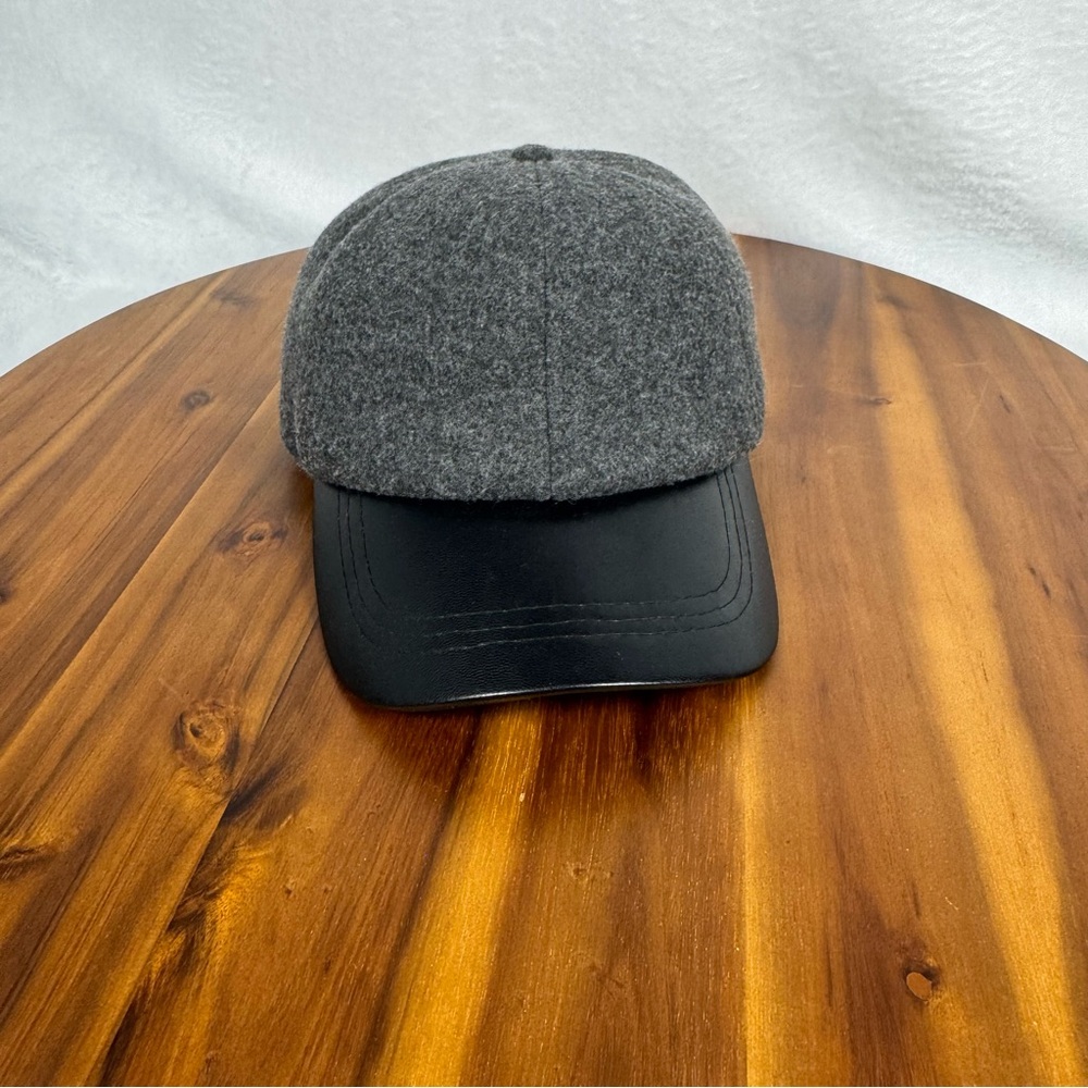 Gray and Black Women's Cap